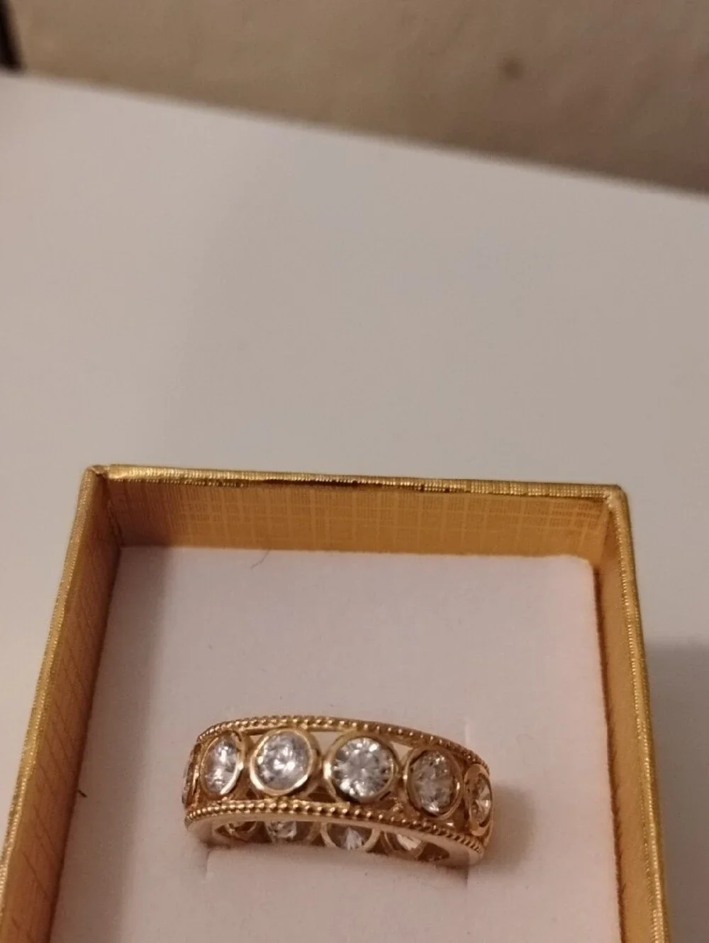Diamonique Eternity Band Size 7.